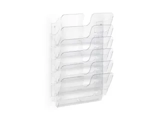 Wandfolderhouder Flexiplus 6 A4 LANDSCAPE Transparant - 1