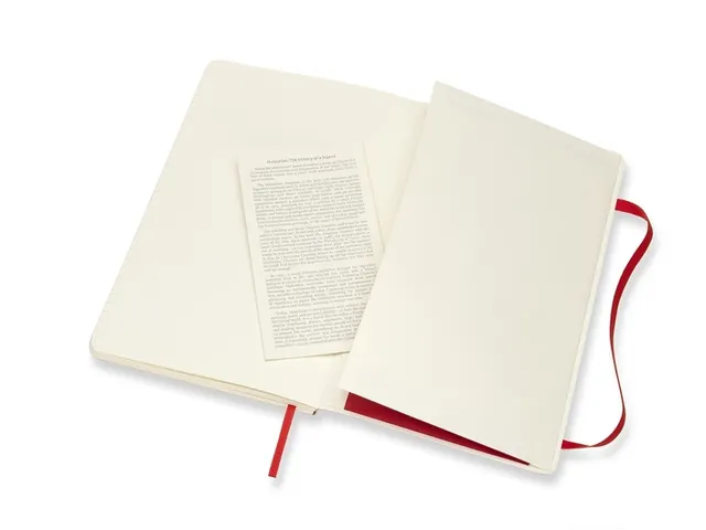 Carnet de notes Moleskine L 130x210mm ligné Soft rouge écarlate
