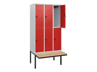 Dubbeldekse dekenkist,HxBxD 1950x900x815mm,3x2vak.,vak B 300mm - 2