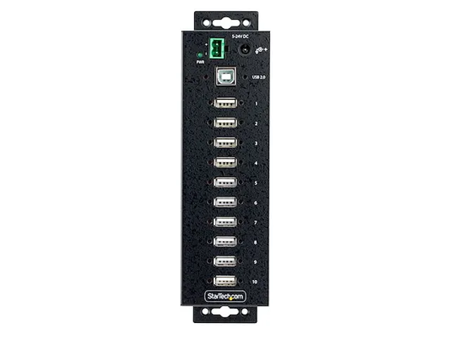 10-Port Industriële USB 2.0 Hub, Rugged USB Hub met ESD Level 4 Besch