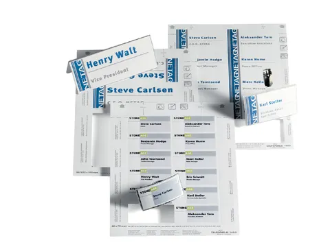 Tafelnaambord Durable 1460 kaarten 61/122x210mm