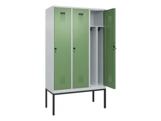 locker voor scheiding van kleding,HxBxD 2120x1200x500mm,3vak - 1