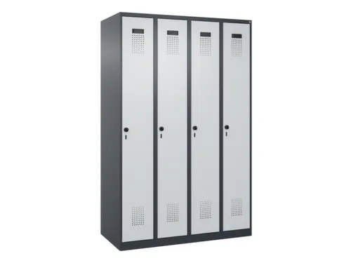 locker,HxBxD 1850x1200x500mm,4vak,vak B 300mm,draaigrendel