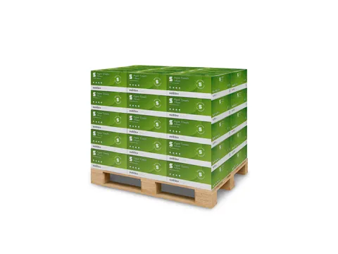 Handdoek Comfort PT3 V-vouw 2-laags 250x230mm wit 277200 Pallet