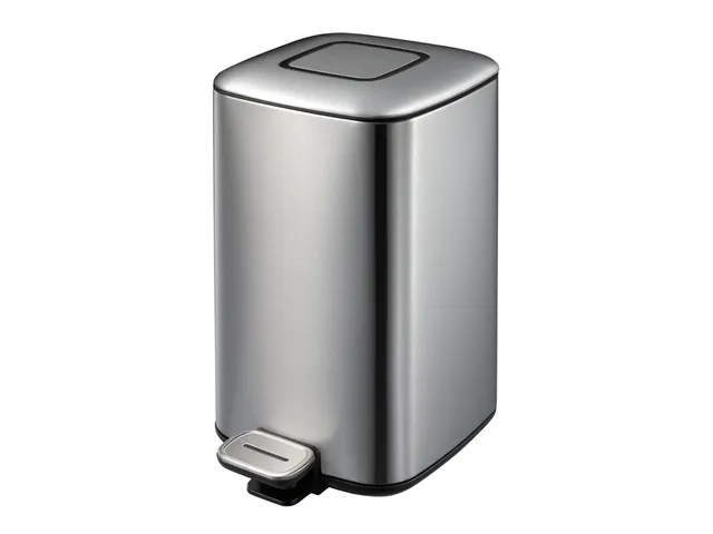 Vierkante Pedaalemmer Regent Step Bin 12 Liter Mat Rvs