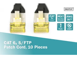 CAT 6A S/FTP PATCH CORD 10P AWG 26/7 2m - 5