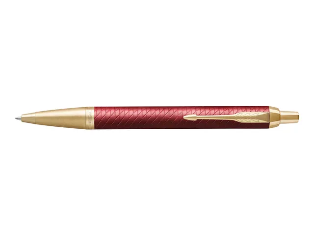 Balpen Parker IM Premium Red Lacquer GT Medium Blauwe inkt