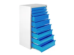 ladekast,HxBxD 1200x700x435mm,9lade(n),volledig uittrekbaar