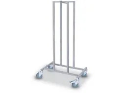 Verzamelkar Max. 15 Dolly's Hxbxd 1300x450x640mm Rvs 4 Mass.