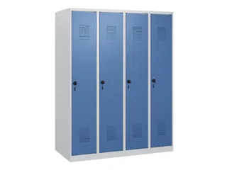 schoollocker,HxBxD 1530x1200x500mm,4vak,vak B 300mm,draaigrendel - 2