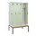 locker met bank,voor scheiding van kleding,HxBxD 2120x1200x815mm,4vak
