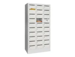 Postsorteerkast 1850x930x500mm 3x10 Vakken Ral7035 Front Ral7035