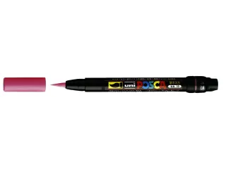 Brushverfstift Posca PCF350 Penseelpunt 1-10mm Rood - 2