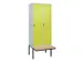 locker voor scheiding van kleding,HxBxD 2120x800x815mm,2vak