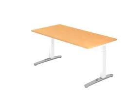 In hoogte verstelbaar bureau,HxBxD 680-850x1600x800mm,blad beuken