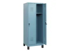 schoollocker,HxBxD 1630x600x500mm,2vak,vak B 300mm,draaigrendel,voeten