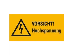 waarschuwings-combibord,v. binnen/buiten,Pas op! Hoogspanning,PVC