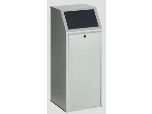 Afvalverzamelaar restafval 70 liter hxbxd 1000x400x400mm klep grijs