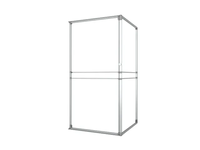 FlexFrame Opbergruimteset beurswand 98x200cm Zilver frame