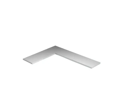 legbord,v. magazijnstelling,BxD 1300x400mm,vakl. 125kg,staal,RAL7035