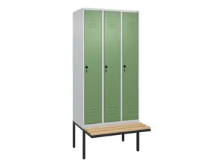 locker voor scheiding van kleding,HxBxD 2120x900x815mm,3vak - 1