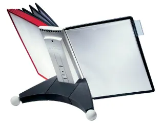 Bureaustandaard Durable 5632 Sherpa met 10-tassen rood/zwart - 1