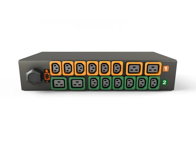 Vertiv MG01X2R1-16PB43-3PS6C2H10-S, Basis, 2U, Horizontaal, Zwart, 16