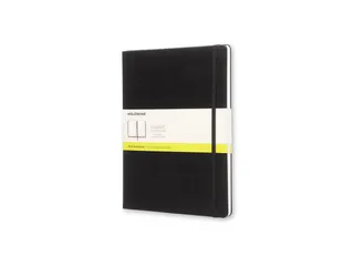 Notitieboek Moleskine XL 190x250mm blanco hard cover zwart - 1
