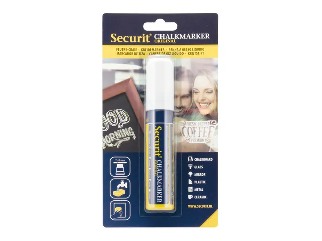 Krijtstift Securit SMA-720 blok wit 7-15mm blister