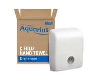 Handdoekdispenser Aquarius 6954 Wit C-vouw