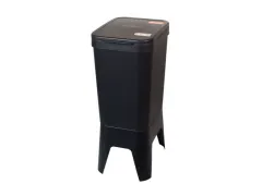 Bonton Circubin Duurzame Afvalbak 20+20 Liter antraciet met deksel