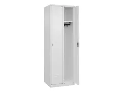 locker,HxBxD 1850x600x500mm,2vak,vak B 300mm,cil.-slot,staand op vloer
