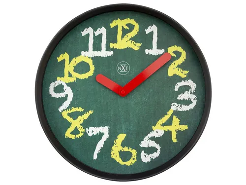 Wandklok NXT dia 30cm Groen Plastic Chalkboard