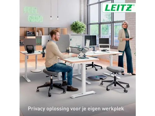 Bureauscherm Leitz in hoogte verstelbaar 70x80cm
