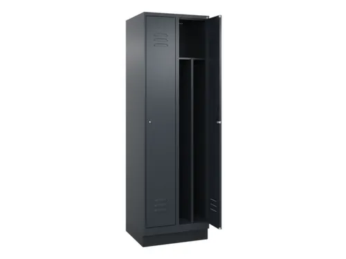 locker voor scheiding van kleding,HxBxD 1950x600x500mm,2vak