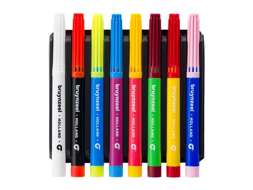 Viltstift Bruynzeel Kids Magic assorti 8 stuks