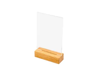 Houten Menuhouder T Tafeldisplay A6 Portret - 2