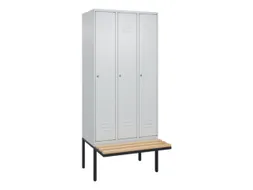 locker voor scheiding van kleding,HxBxD 2120x900x815mm,3vak