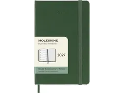 Agenda 2027 Moleskine 12M Weekly 7dag/1pagina pocket hc myrtle green