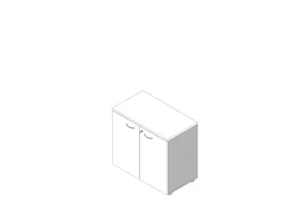 kantoorkast,HxBxD 730x800x450mm,1xhouten vloer,2ordnerhoogte - 1