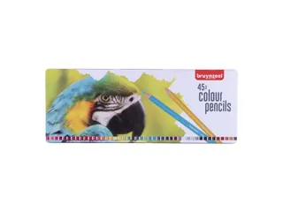 Kleurpotloden Bruynzeel Creatives papegaai assorti blik à 45 stuks - 1