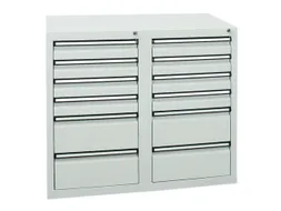 ladekast,HxBxD 900x1000x500mm,12lade(n),centr. vergrendeling