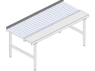 zijgeleiding,HxBxD 70x1955x20mm,v. paktafel,meerprijs - 1