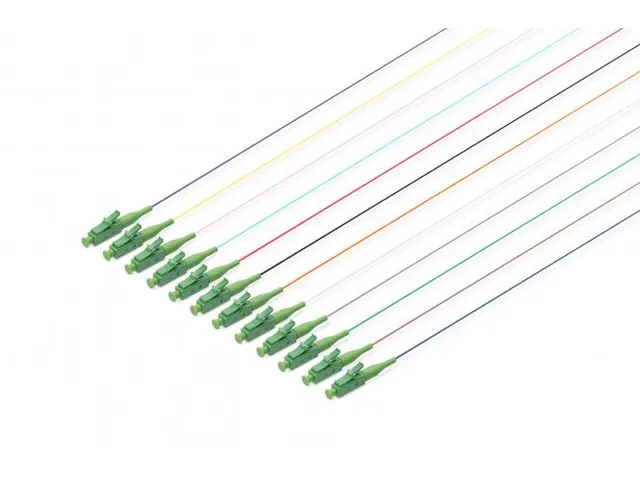 Glasvezel pigtailset 12x LC APC SM OS2 09/125µ losse buffer 2m DIN IE