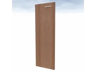 Vleugeldeur V. Scheidingswand Aanslag Links 3OH 1280x430mm noten - 2