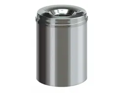 Vlamdovende papierbak 15 Liter RVS