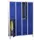 dubbeldekse locker,HxBxD 1850x1200x500mm,4x2vak.,RAL7035,front RAL7016