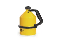 veiligheidskan,staal,geel,2l,HxBxD 226x225x158mm,schroefdop