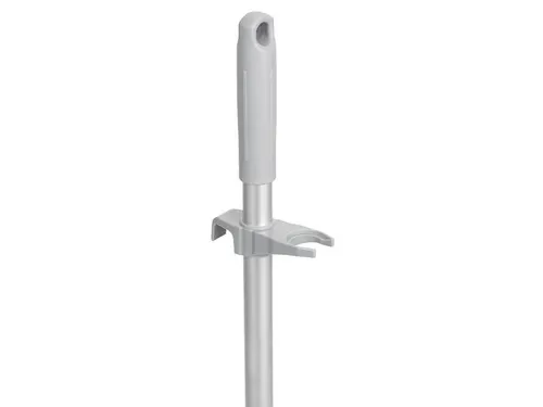 Vikan Hygiene stofblik met rechtopstaande aluminium steel 75cm Grijs