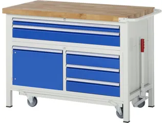 Werkbank 880x1250x700mm Beukenhouten Werkblad 5laden - 1